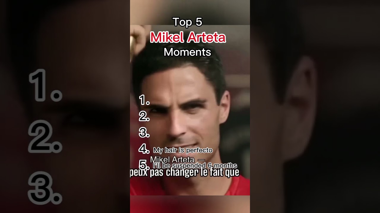 Top 5 Mikel Arteta Moments ⚽