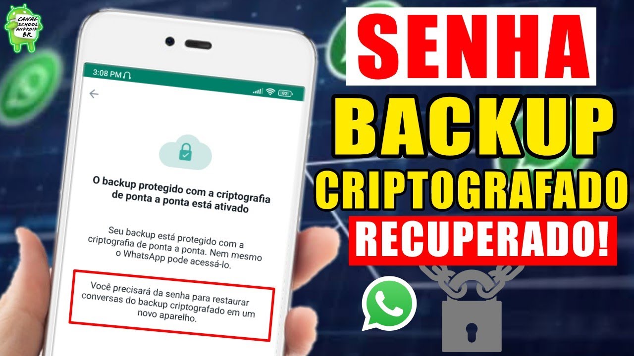 Recuperar senha de backup criptografado do WhatsApp ๐