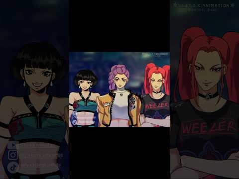 HUNTRIX in my style [KPop Demon Hunters] #kpopdemonhunters #animation #meme #rumi #mira #zoey