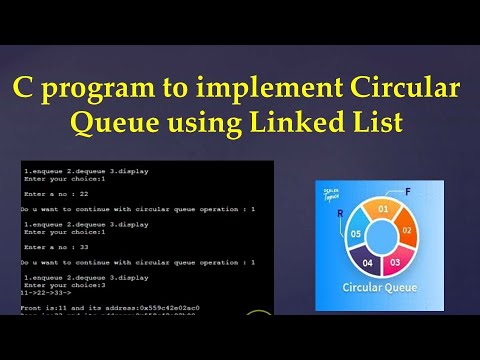C program to implement Circular Queue Using Linked list #c