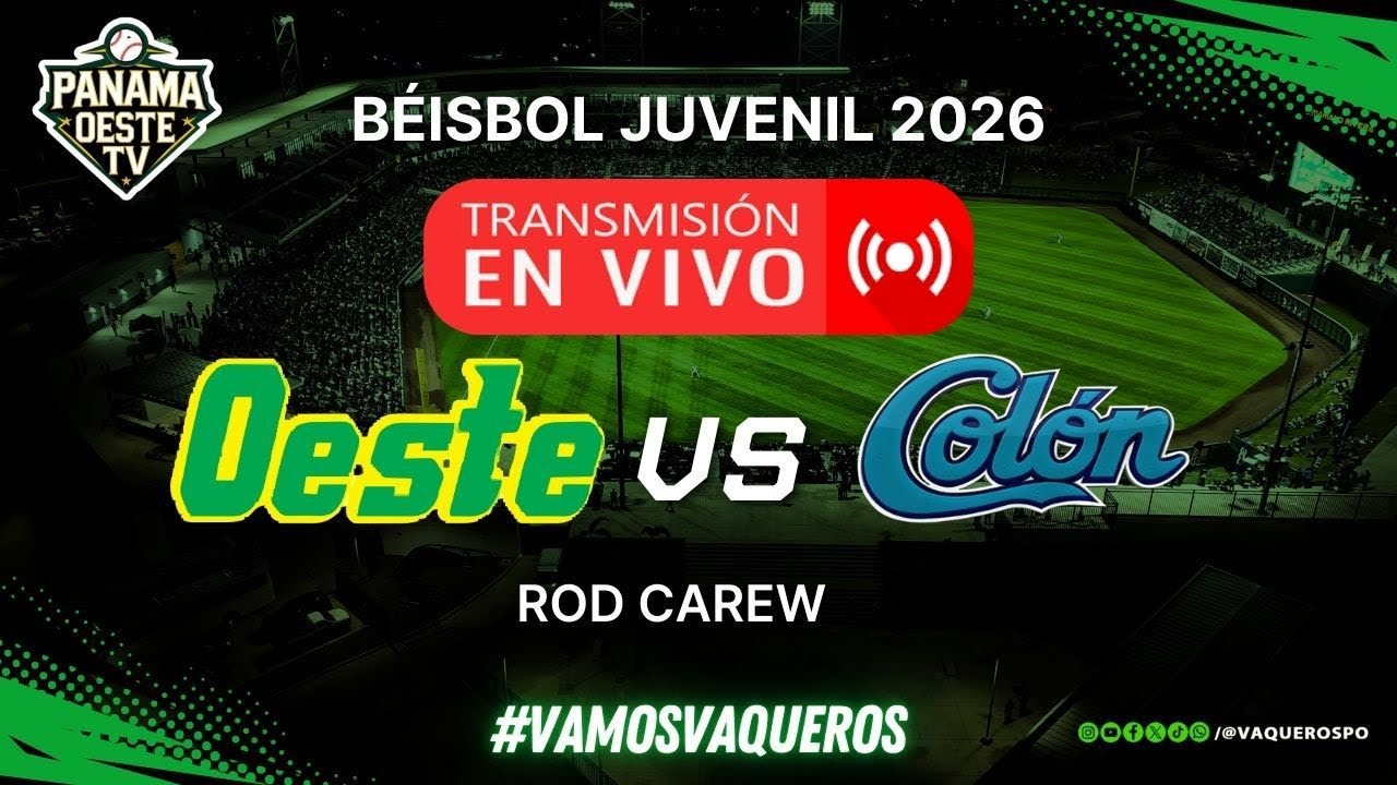 #ENVIVO | OESTE VS COLON | ⚾ BEISBOL JUVENIL 2026