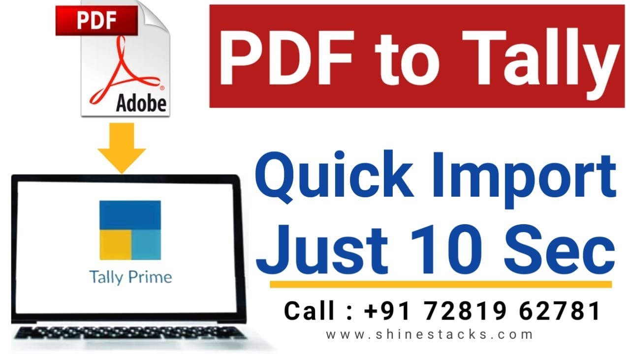 How to Import PDF Invoices into Tally Prime
