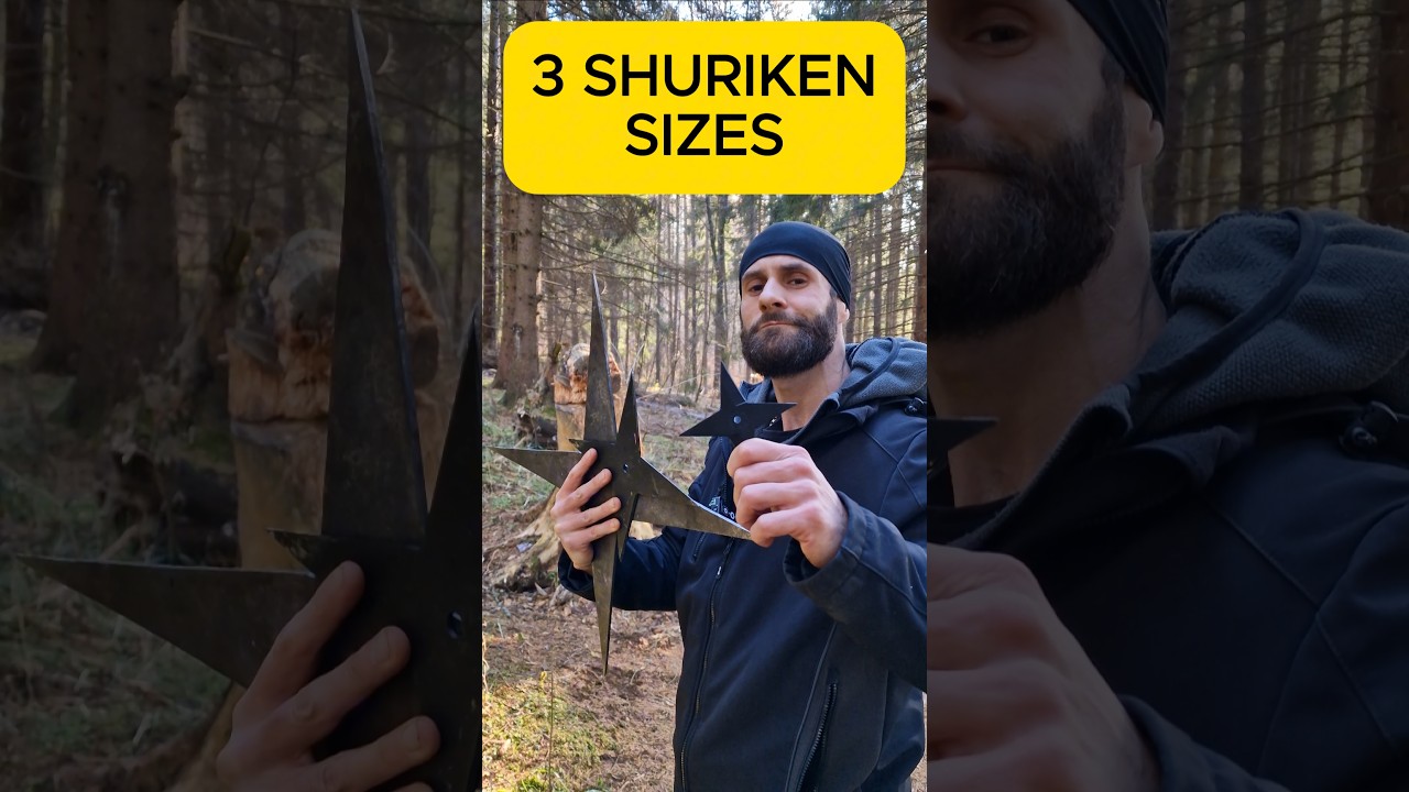 3 Sizes of Ninja Shuriken 🥷