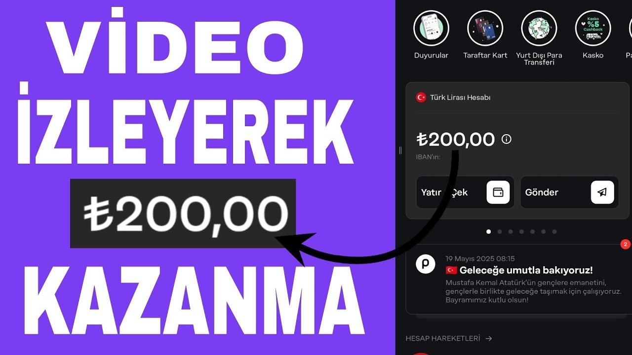 VİDEO İZLEYEREK HER DAKİKA PARA KAZANMAK - İnternetten Para Kazanma 2025 (Kanıtlı)