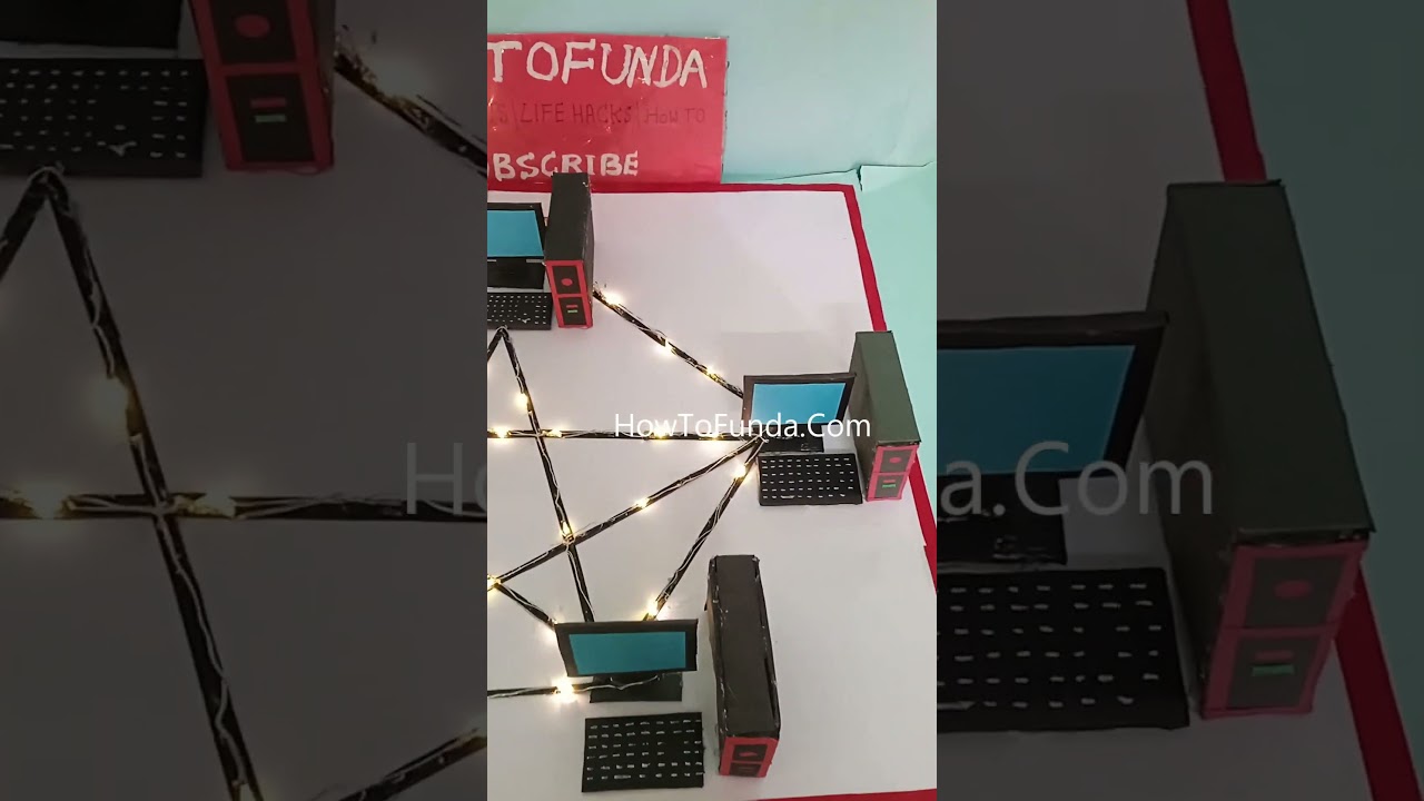 Easy Mesh Network Model for Your Computer Project 🌐 | HowToFunda #Shorts