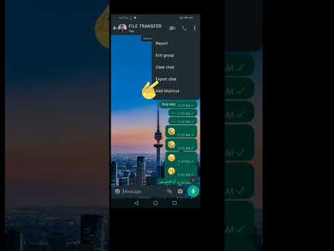 EXPORT CHATS #ytshorts #whatsapp #chats