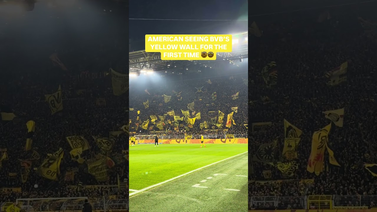 American Seeing BVB's Yellow Wall For The First Time 🤩