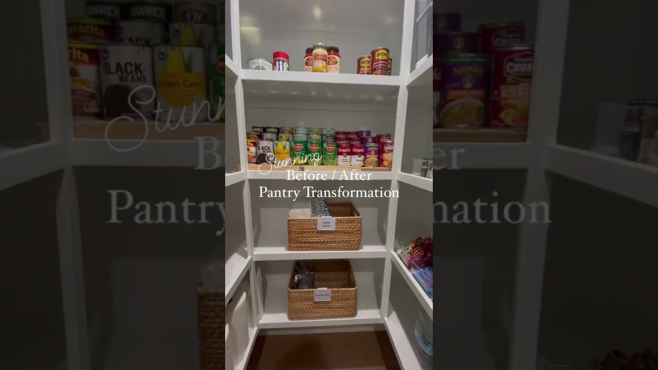 Pantry Organization Ideas & Before & After 🏡