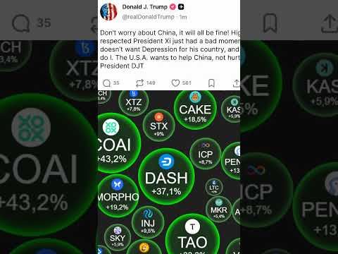 LES ALTCOINS REMONTENT AVEC CE MESSAGE de TRUMP !! 🚀 #crypto #altcoins #trump