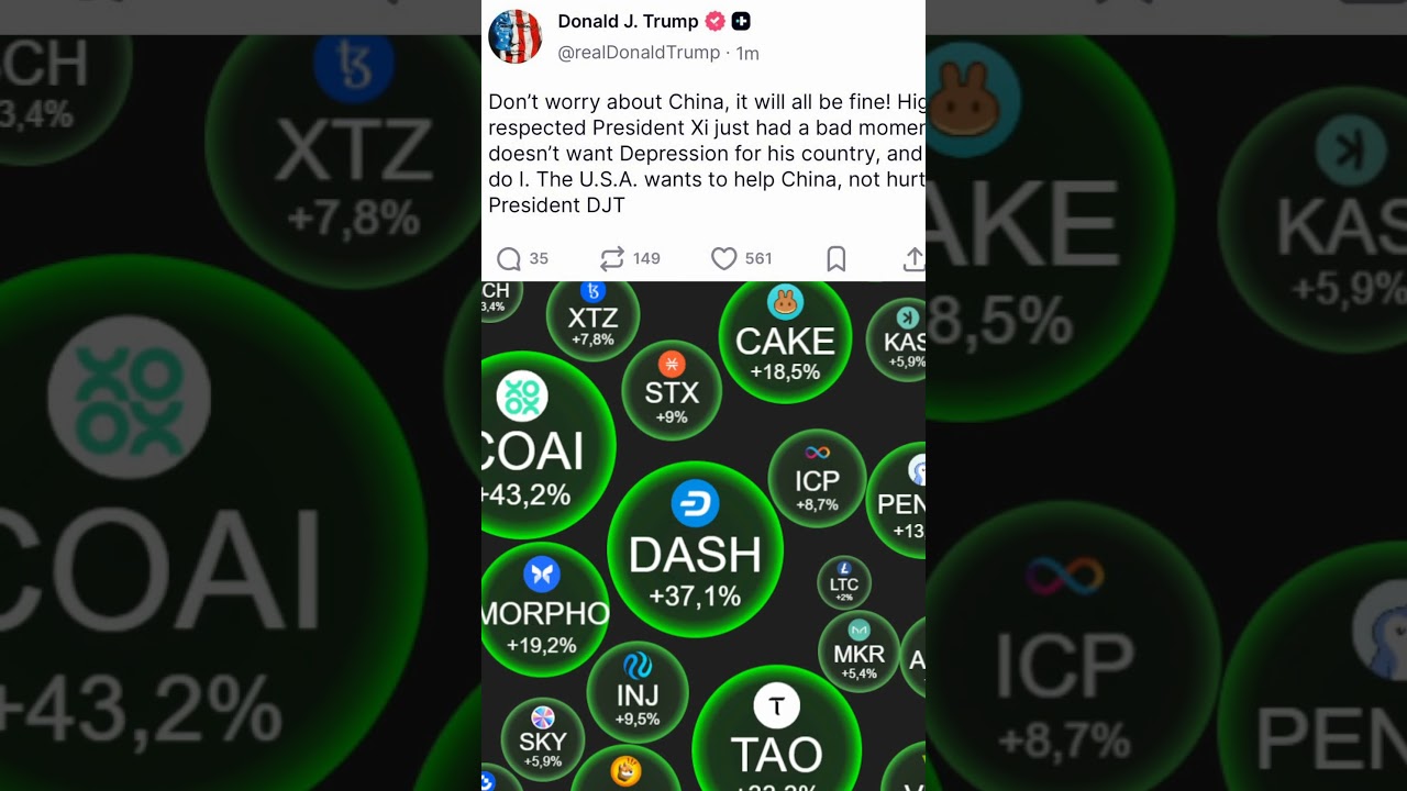Les Altcoins Sont en Plein Sursaut Grâce à un Message de Trump 🚀