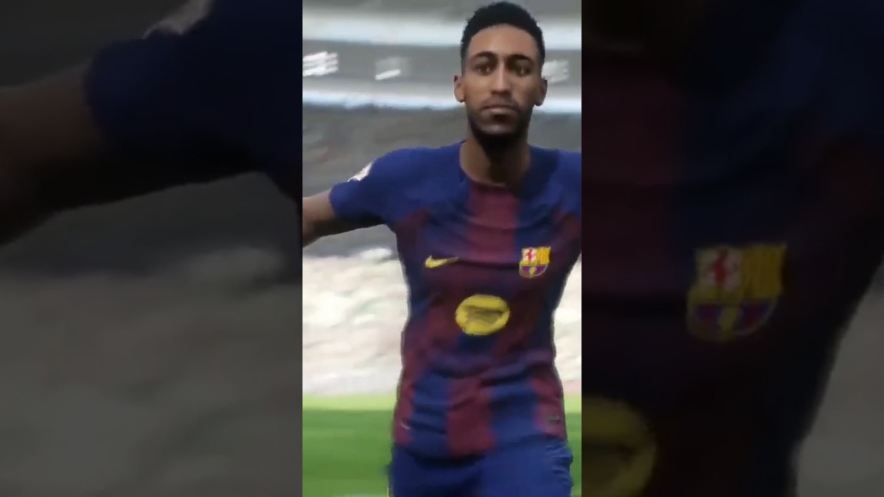 Efootball: Aubameyang's Decisive Goal Against Elche ⚽ | FC Barcelona Live Match Highlights