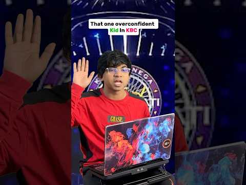 That One overconfident Kid In KBC😁 #comedy #trendingshorts #kbc #amitabhbachchan #viral #memes #fun