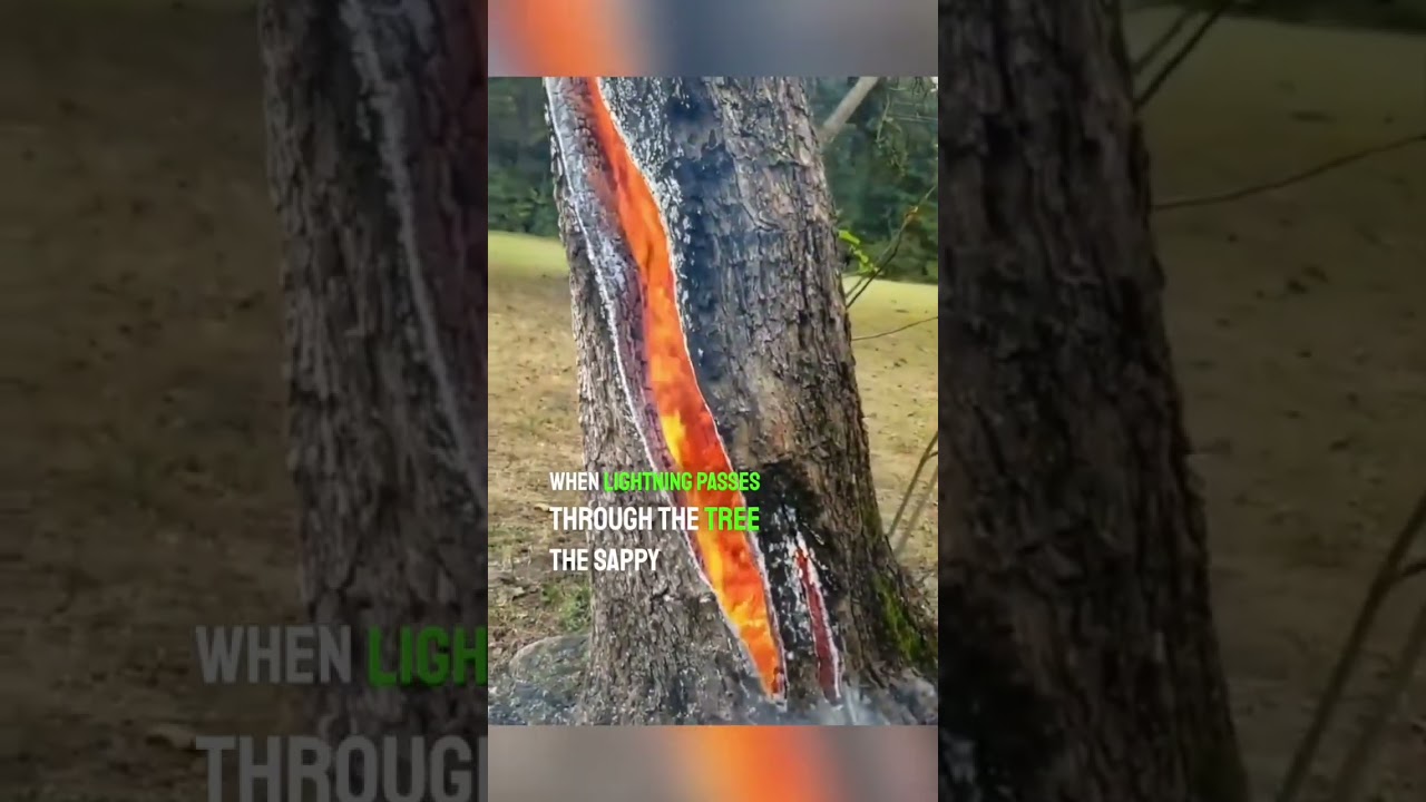 Lightning Strikes Tree, Surprising Result ⚡