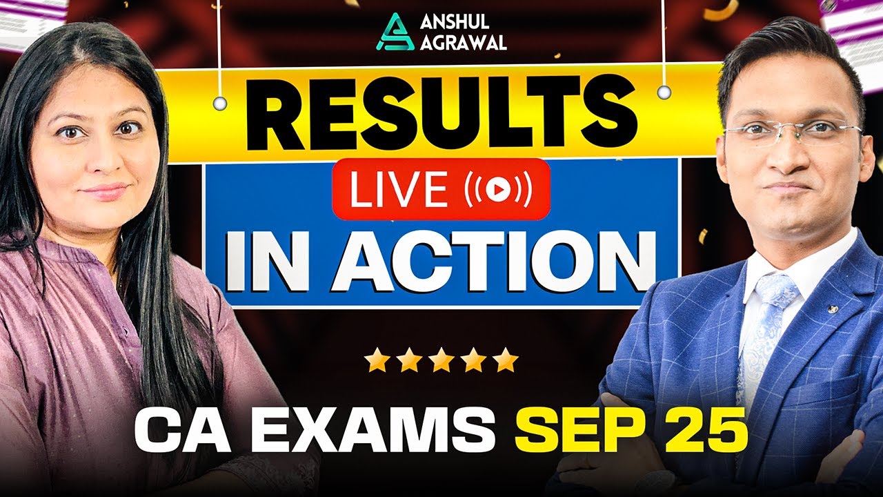 Live Updates: CA Foundation & Intermediate Results for September 2025 🎉