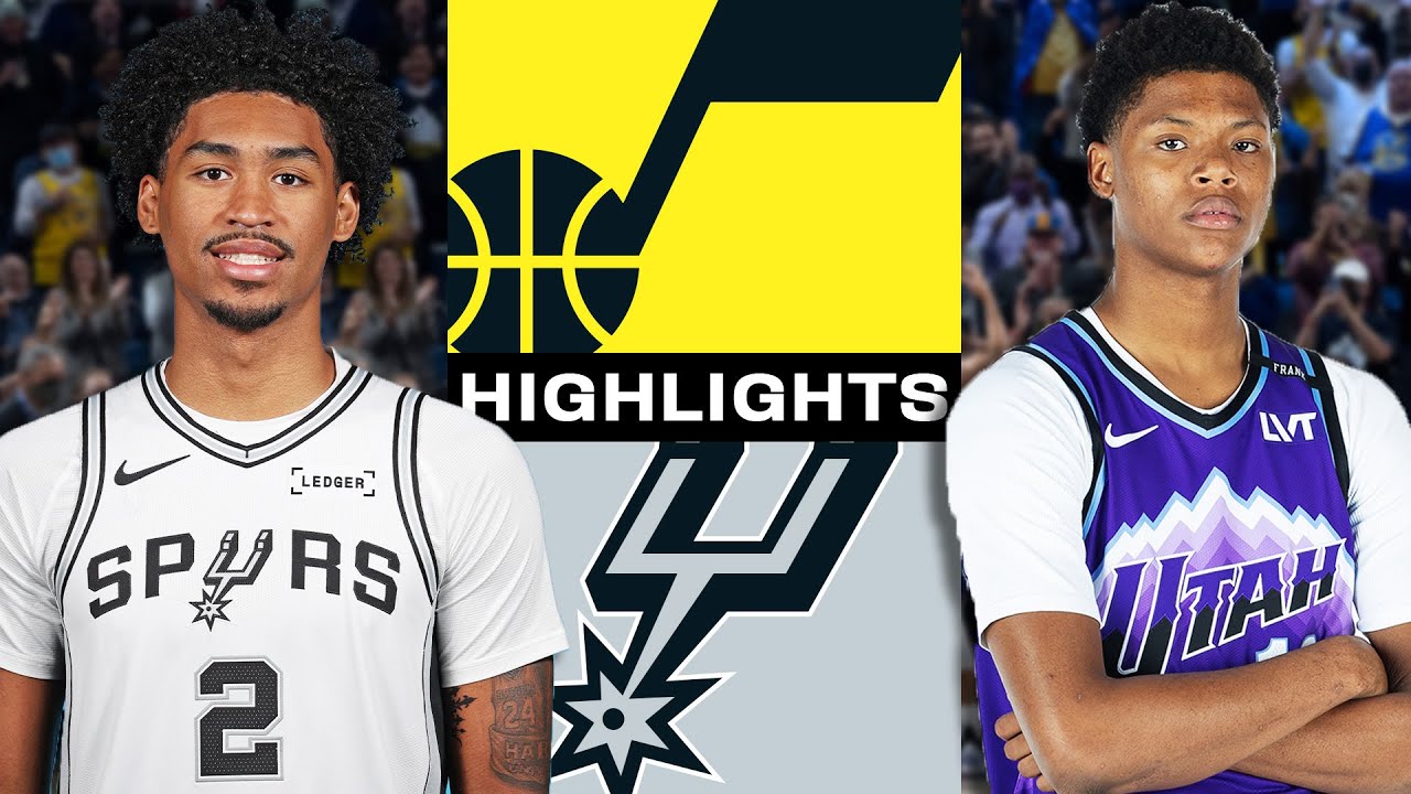 Spurs vs Jazz Full Game Highlights 🏀