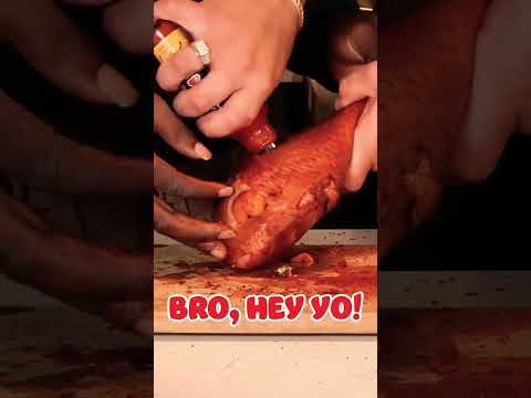 How to Infuse a Turkey Leg with Hot Sauce #spiceking #spicycam