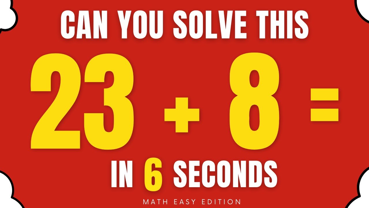 Math Speed Challenge! ๐ Quick Addition of Double-Digit Numbers - Level Easy #1