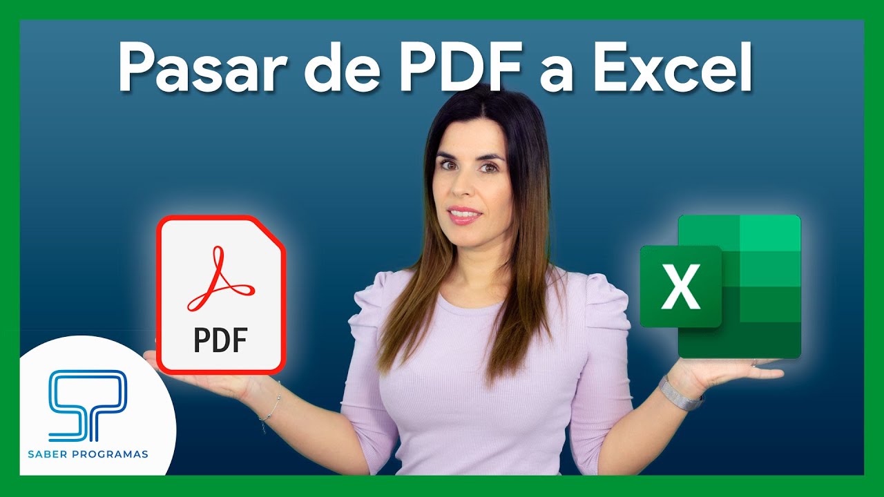 Convierte PDF a Excel sin programas ni páginas 🌐