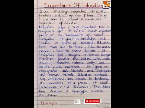 Importance of education l essay on importance of education l speech on importance of education