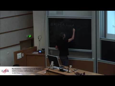Andre Nies: Randomness connecting to set theory and to reverse mathematics