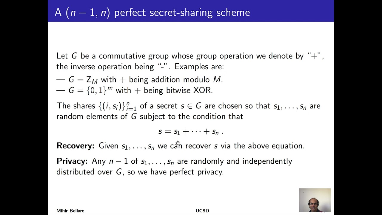 Secret Sharing & (t,n) Schemes 🔐
