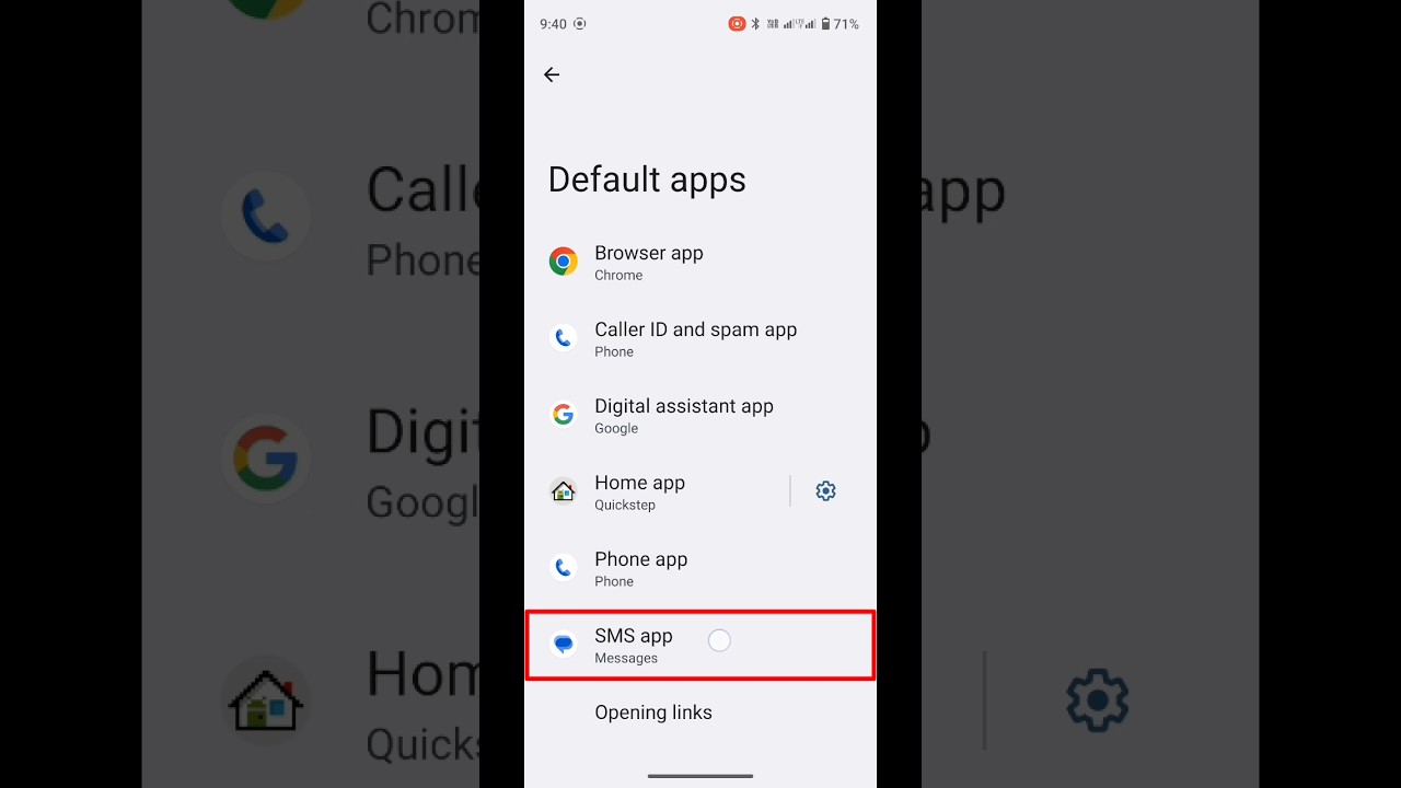 Default SMS Settings Explained || #shorts