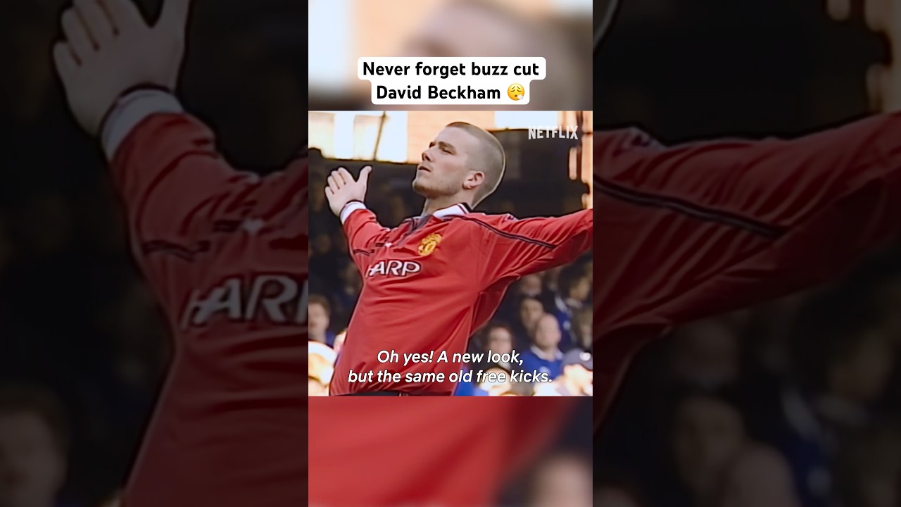 Buzz cut David Beckham was different 😮‍💨 #davidbeckham #manchesterunited #premierleague #soccer
