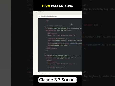 From Scraped Data to Dashboard in Minutes! 🔥  Claude 3.7 Sonnet AI #claude #ai #dashboard