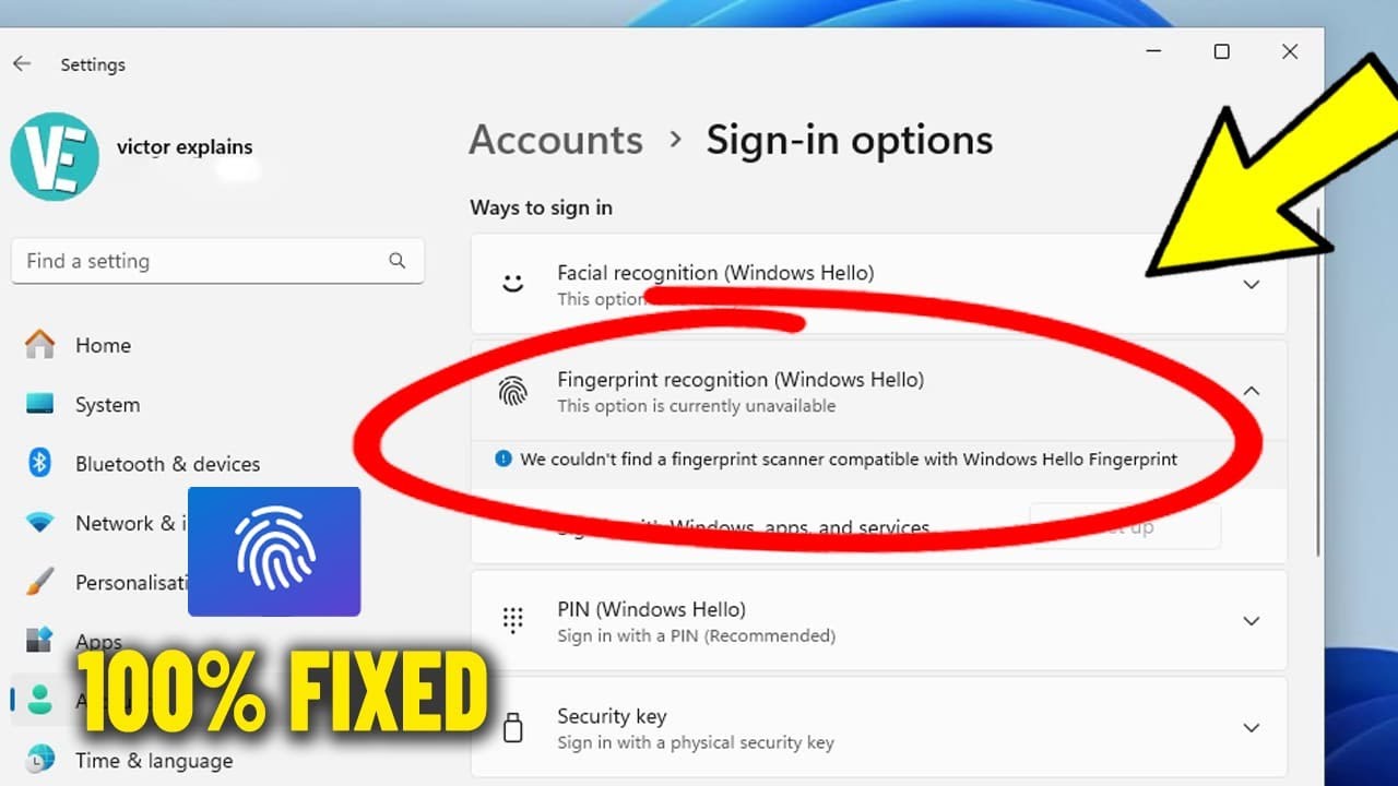 Fix Windows Hello Fingerprint Sensor Error 🔧