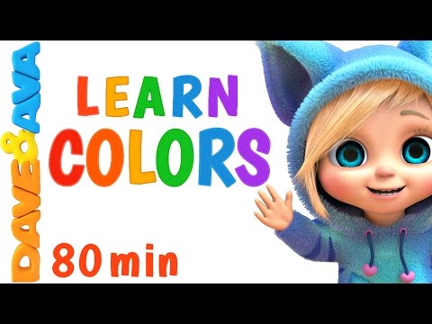 Learn Colors for Сhildren 🌈 Colors Song, Number Song, Counting Songs | Learning Video | Dave and Ava
