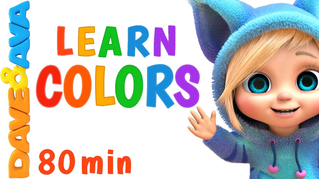 Learn Colors for Children 🌈 Colors and Number Songs | Educational Video with Dave and Ava