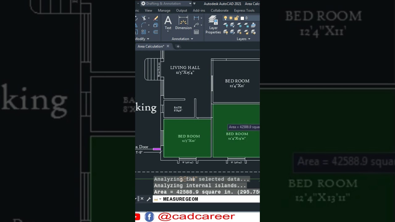 Master AutoCAD: How to Calculate Area Using Measure Command 📐