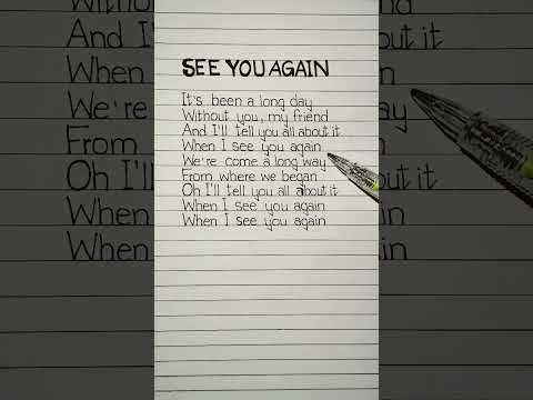 Wiz Khalifa - See You Again (Lyrics) ft. Charlie Puth #seeyouagain #charlieputh #lyrics