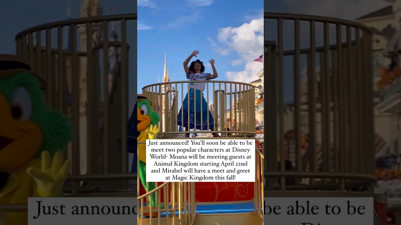 Mirabel & Moana Meet & Greet at Disney World β¨