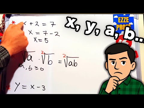 ¿Qué son las letras en Matemáticas? | 3 Ejemplos explicados