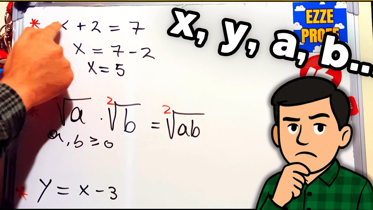 ¿Qué son las letras en Matemáticas? Explicación con 3 ejemplos