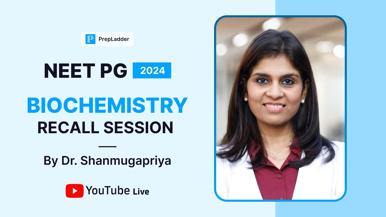 NEET PG 2024 Biochemistry Recall by Dr. C. Shamugapriya🔍