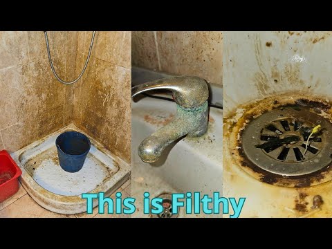 Bathroom Deep Cleaning Transformation in 2 Days 🧼