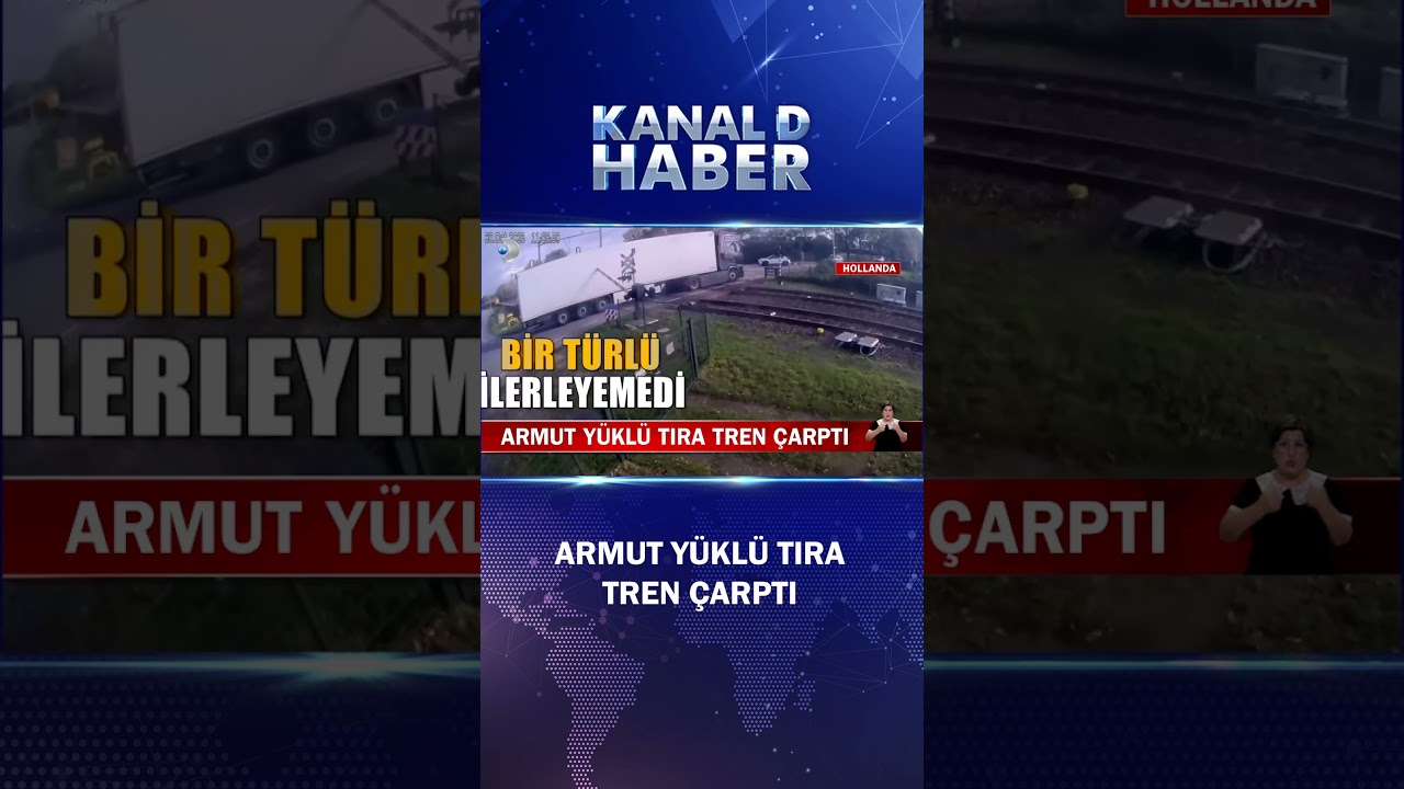 Armut Yüklü Tır Tren Çarpışması Kamerada! 🚆🍏