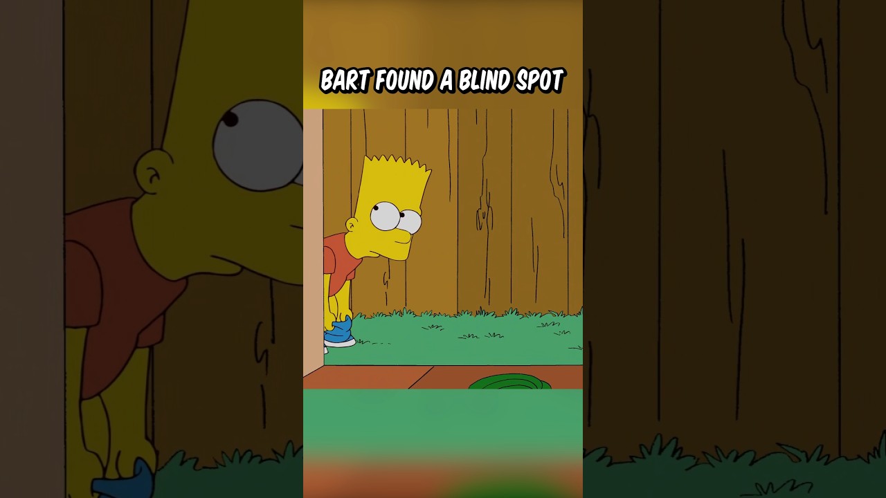 Bart Discovers a Hidden Blind Spot 😂