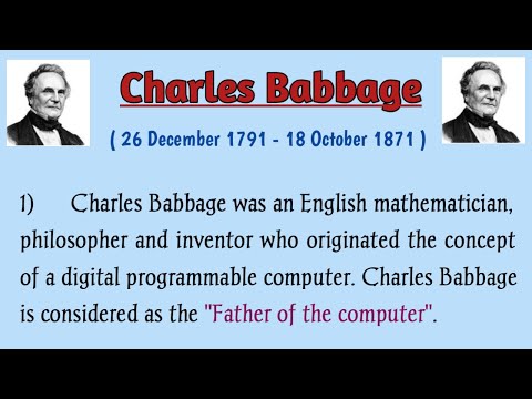 Charles Babbage essay in English | Charles Babbage Biography | Babbage Information|  Babbage Story