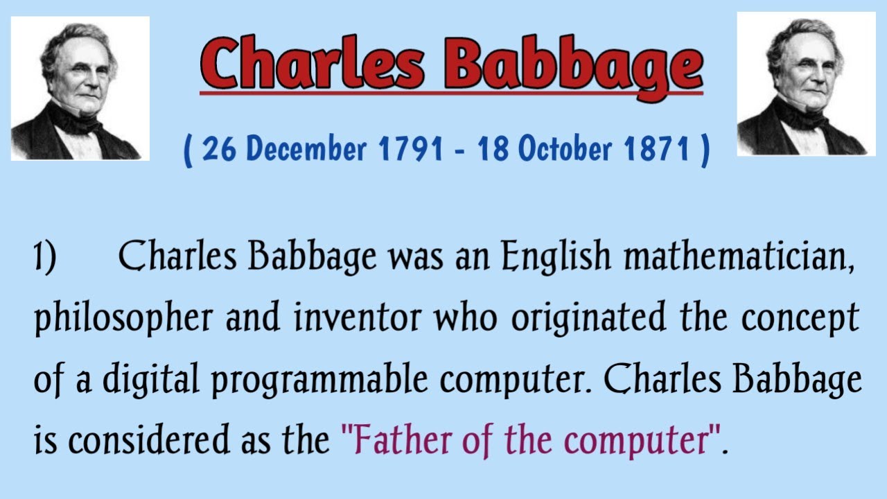 Discover the Life and Achievements of Charles Babbage 🖥️