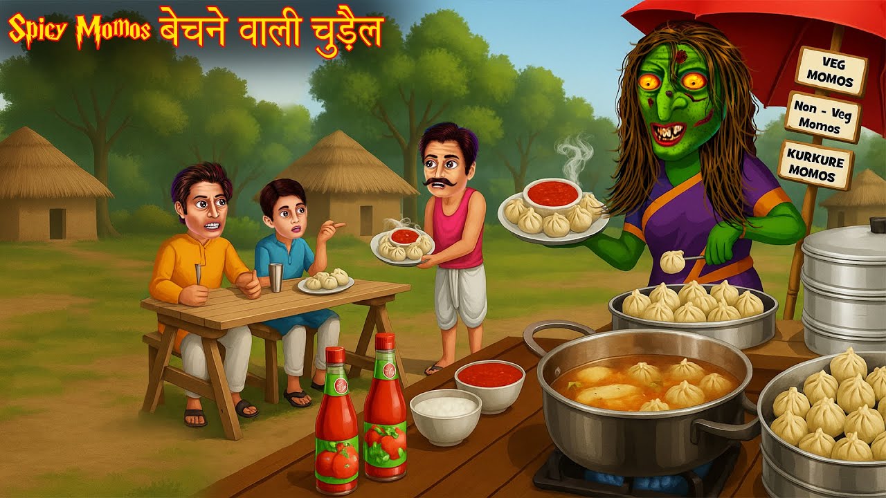 Spicy Momos बेचने वाली चुड़ैल | Witch Momos | Horror Stories | Bhootiya Kahani | Chudail Ki Kahaniya
