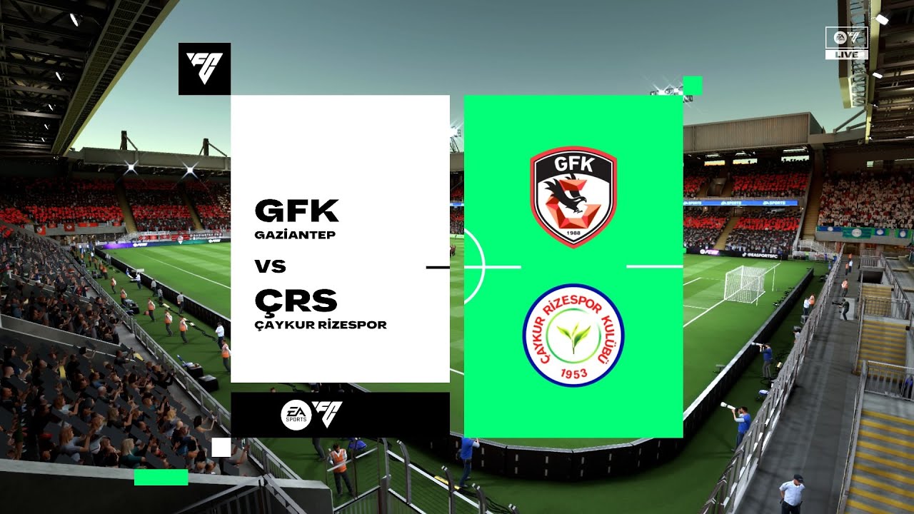 Gaziantep-Rizespor Süper Lig Maçı ⚽