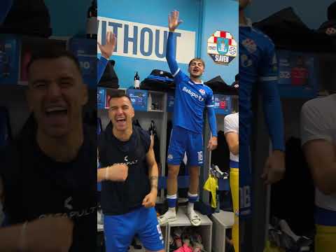 Slavlje nogometaša Slaven Belupa nakon pobjede nad Osijekom, 04.10.2025. #nogomet #hnl