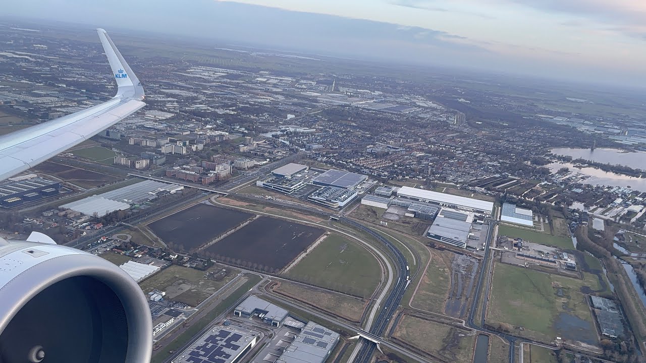 KLM A321 NEO Takes Off Heavy at Schipol ✈️