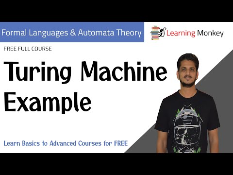 Turing Machine Example || Lesson 86 || Finite Automata || Learning Monkey ||