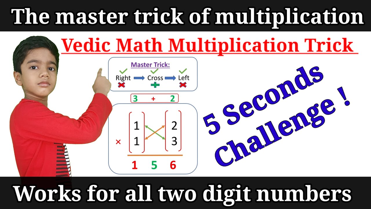 Quick & Easy 2-Digit Multiplication Trick for Kids ✨ | Vedic Math Tips by Arnav Nayak