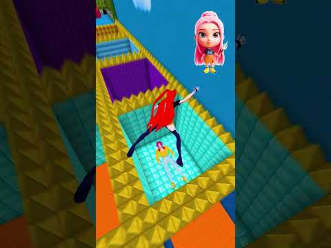 K pop Demon Hunters vs Squid Game Lava Jump Golden CHALLENGE Part 11