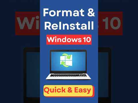 Format and Re Install Windows 10